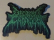 DECREPIT CADAVER - embroidered green cut-out Logo Patch