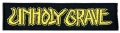 UNHOLY GRAVE- embroidered logo Patch